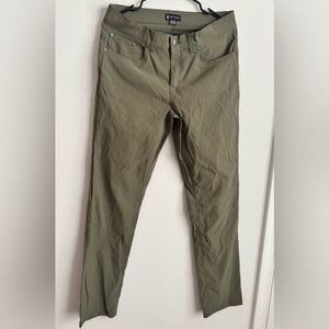 Olive Green Slim Stretch Men's Pants